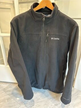 Columbia Men's Omni Heat Black Fleece Jacket Size L